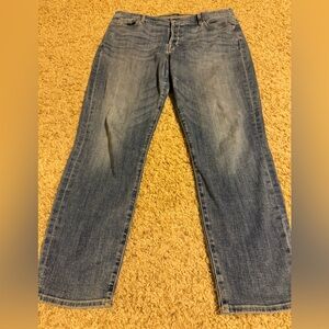 7 For All Mankind Straight Leg Blue Jeans